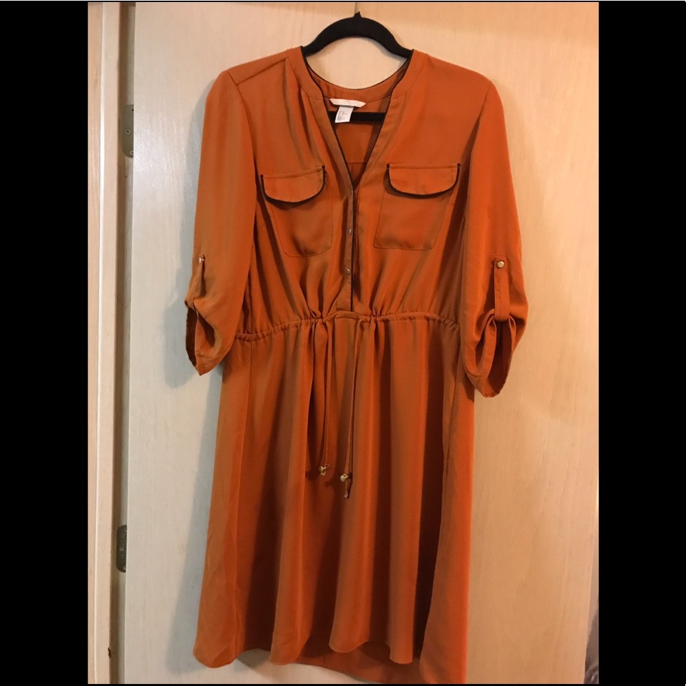 Burnt orange summer dress